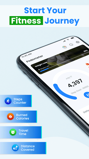 Android application Pedometer - Step Tracker App screenshort