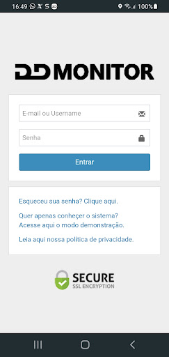 Android application DD Monitor screenshort