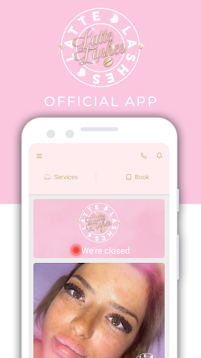 Android application Latte Lashes screenshort