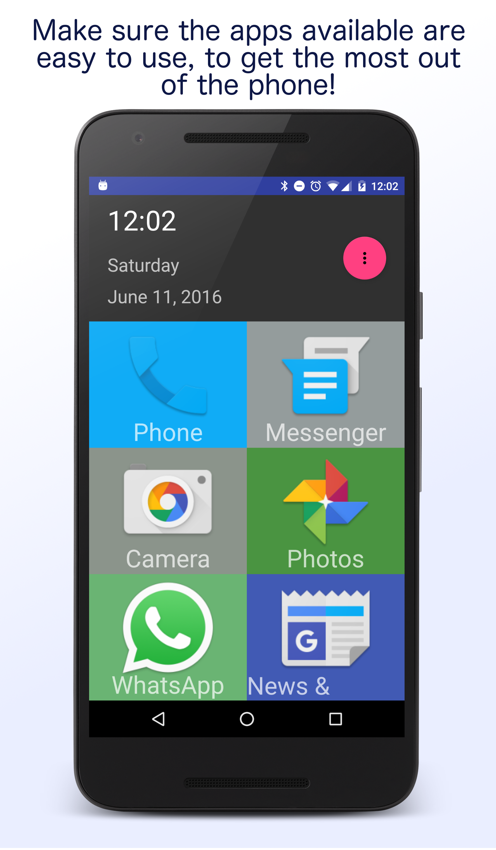 Android application Senior Homescreen Pro screenshort