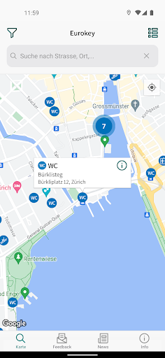 Android application Eurokey screenshort