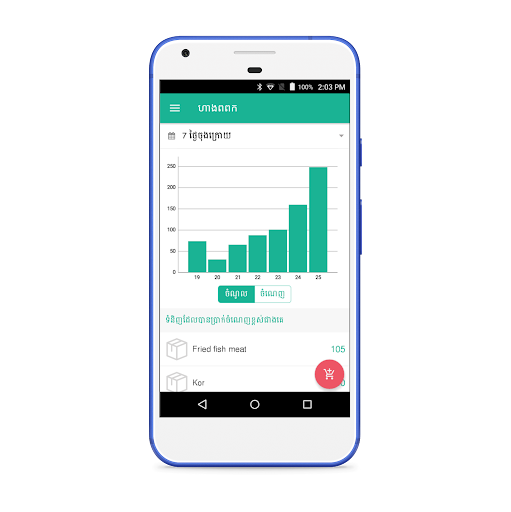 Android application HangPopok PoS System screenshort