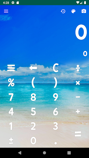Android application Calculator with Themes screenshort