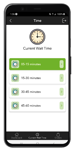 Aliante Golf POS Screen 2
