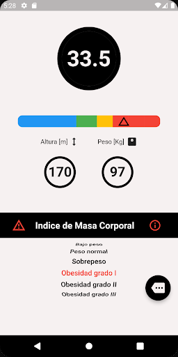 IMC Calculadora Screen 3