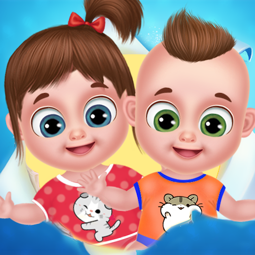 Twins babysitter daycare games logo