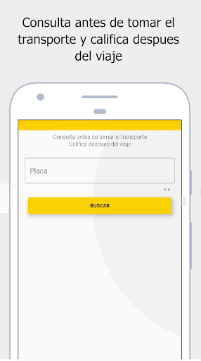 Android application Califica al taxista screenshort