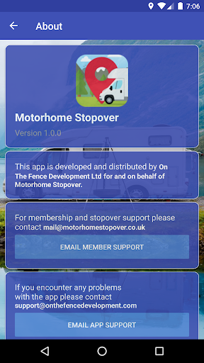 Motorhome Stopover UK Screen 3
