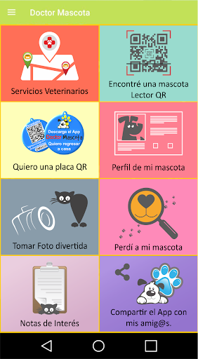 Android application Doctor Mascota screenshort