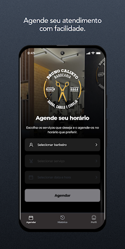 Android application Barbearia Bruno Calixto screenshort