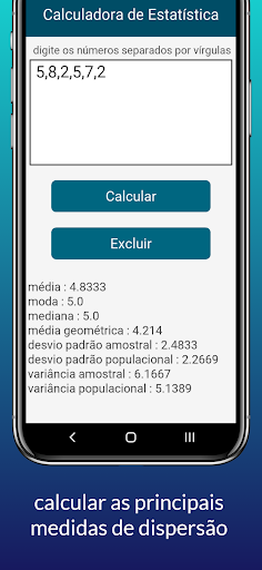 Calculadora de Variância PRO Screen 2