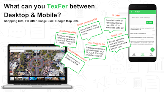 TexFer: Free Text Transfer Between Mobile Desktop 1.2.2 APK screenshots 2