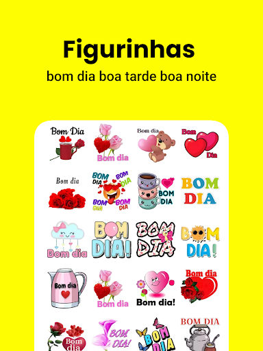 Android application Figurinhas Bom dia e Boa noite screenshort