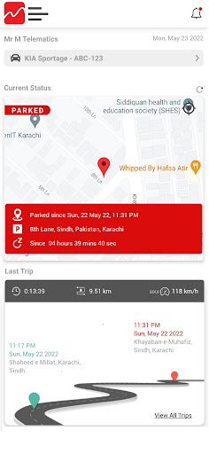 Android application Autobot by mTelematics screenshort