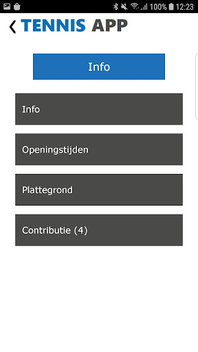 Tennisapp Screen 2