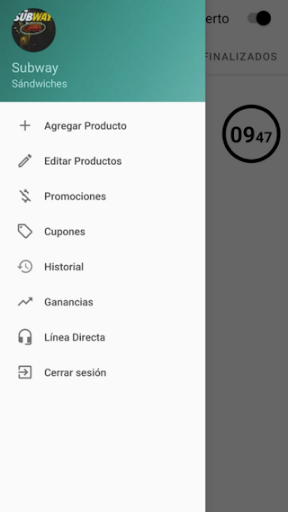 Android application Zipp Negocio screenshort