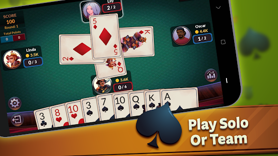 Spades Offline - Kartenspiele Screenshot