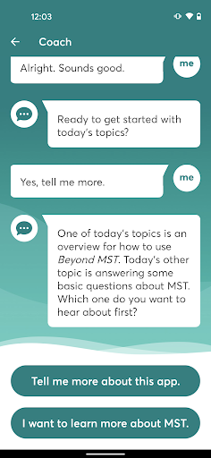 Beyond MST Explorer Screen 2