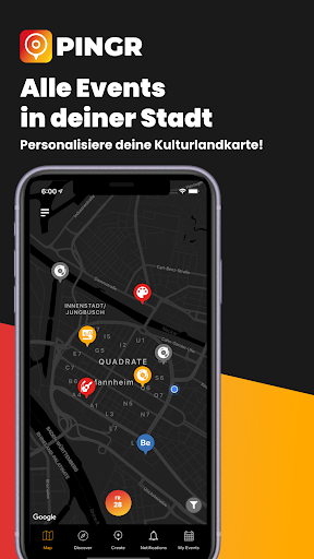 Android application Pingr screenshort