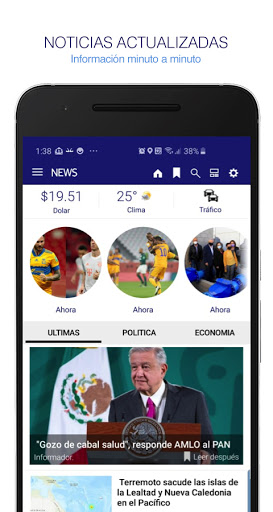 Android application News México. Noticias y Periód screenshort