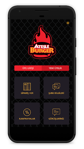 Android application Ateşle Burger screenshort