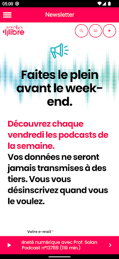 Radio Libre Suisse Screen 3