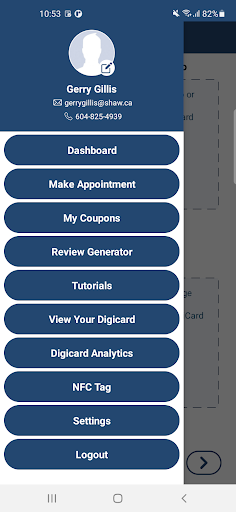 Digicard Pocket Manager Screen 3