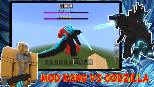 Mod Kong vs Godzilla for MCPE