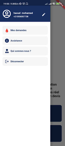 Android application Laboratoire Dr Maout screenshort