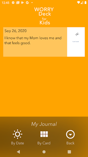 WORRY Deck for Kids Screen 3