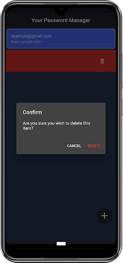 Android application Store Your Accounts Securely screenshort