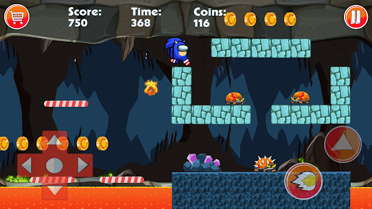 bleu hedgehog Runner Dash MOD APK (Unlimited Money) 5