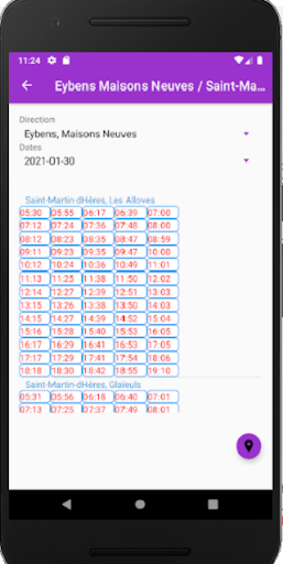 Mon Bus - Grenoble - Tag Screen 2