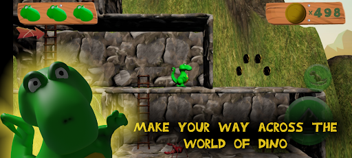 Android application Dino Run - Think like a Dino screenshort