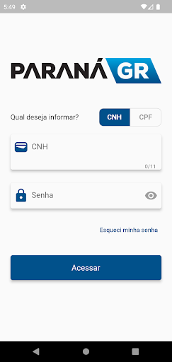 Android application Paraná GR screenshort