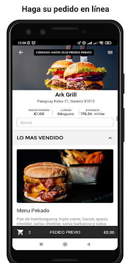 Android application Ark Grill screenshort