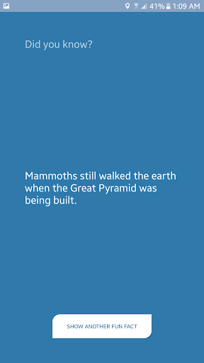 Android application Fun Facts screenshort
