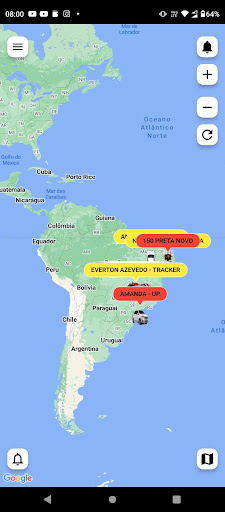 Android application RAI SOLUÇÕES EM RASTREAMENTO screenshort