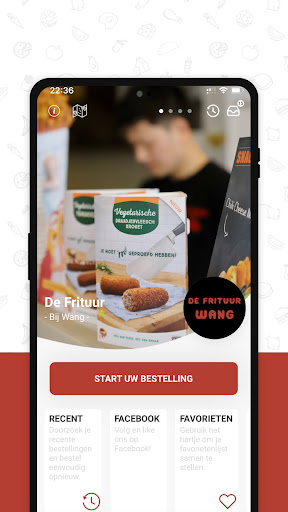 Android application De Frituur Wang screenshort