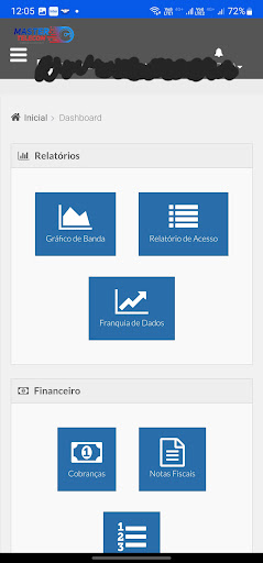 Android application Master Telecom Cliente screenshort