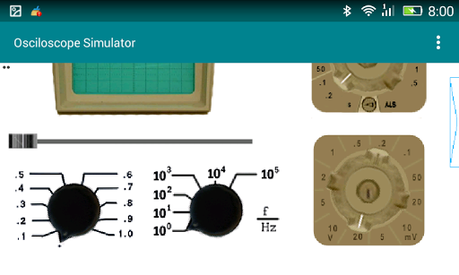 Oscilloscope Simulator Screen 2
