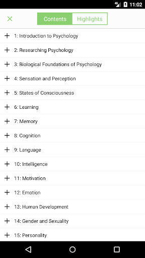 Psychology Textbook Screen 3