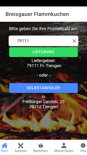 Android application Breisgauer Flammkuchen screenshort