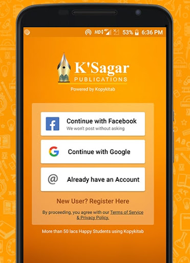 Android application Ksagar MPSC e-reader screenshort