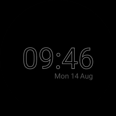 Minimal Watchface Screen 2