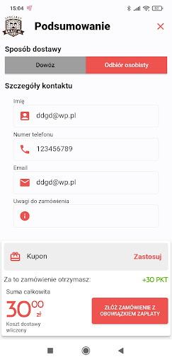 Android application Specjały Braci M. screenshort