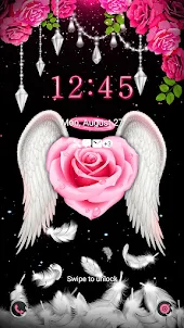 Pink Angel Rose - Wallpaper