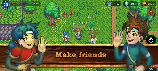 Android application World of Slayer Retro mmorpg screenshort