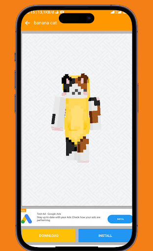 Banana Cat Skin for Minecraft