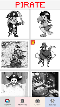 #1. Pirate - Pixel Art (Android) By: Nanamesh
